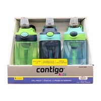 银联专享：contigo 康迪克 防漏儿童吸管杯 414ml *3个 