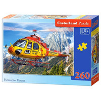 Castorland 波兰进口拼图 260片 儿童系列 救援直升机 27248 *3件