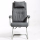 八九间弓形电脑椅可躺老板办公椅子人体工学靠背家用书房舒适 灰色-布艺