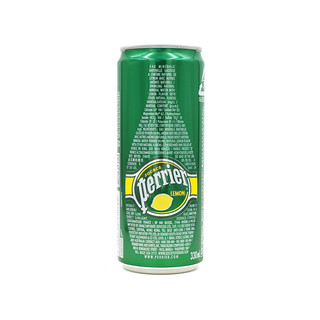 perrier 巴黎水 充气天然矿泉水 柠檬味 330ml*24听