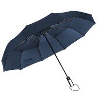 昵迪 十骨全自动雨伞 (藏青色、加大款)