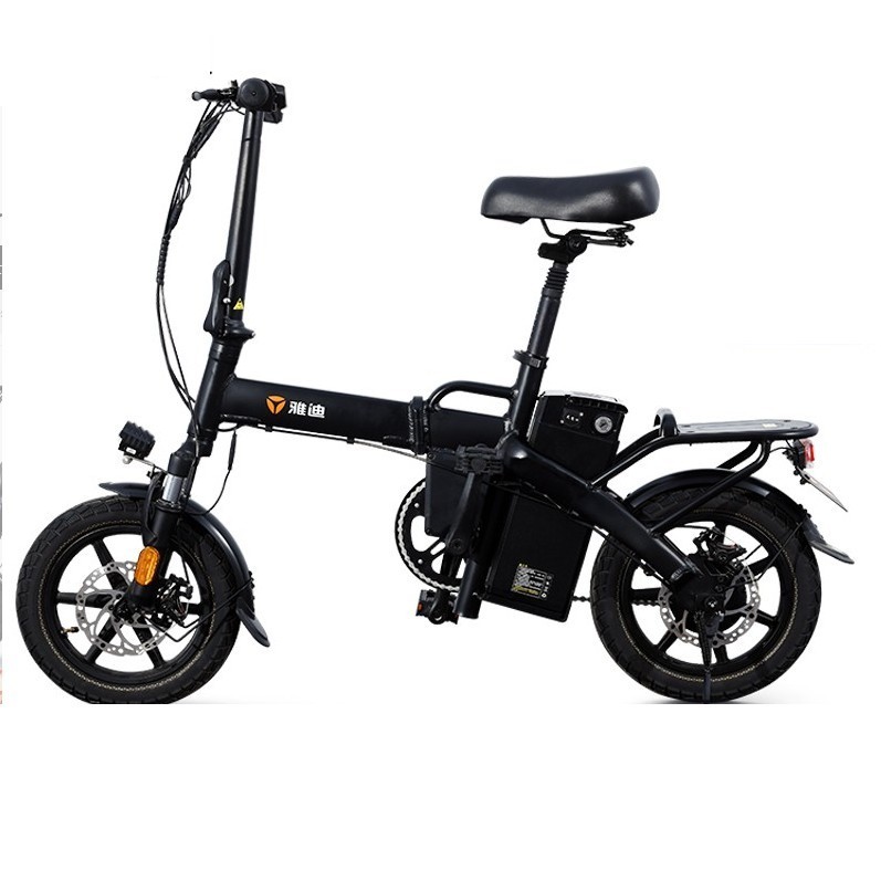 yadea 雅迪 f3三代 代驾电动折叠车 14英寸 黑色 48v