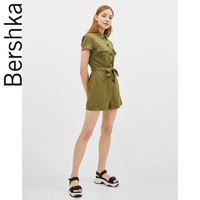 Bershka 巴适卡 02976962505 女士收腰短款休闲连身裤