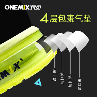 onemix 玩觅 OM154411 跑步鞋 (黑/莹光绿、40)