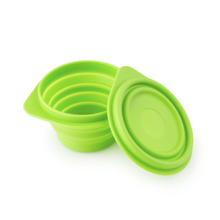BeBe 乐可折叠碗硅胶碗儿童碗 绿色
