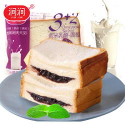 涧涧 紫米乳酪面包 250g 整箱 *4件