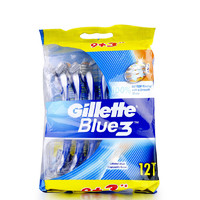 吉列（GILLETTE）Blue3男士手动剃须刀 12支装