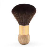 SMITH CHU 褚铁匠 刷子家庭理发剃发 金色铝管配原木柄扫发刷（长嘴夹2个）