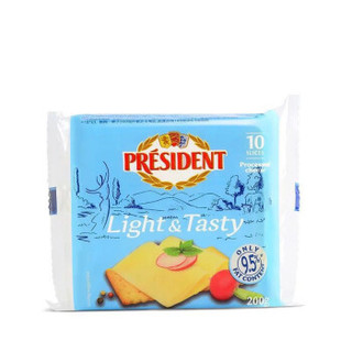 President 总统 淡味芝士片 10片 200g