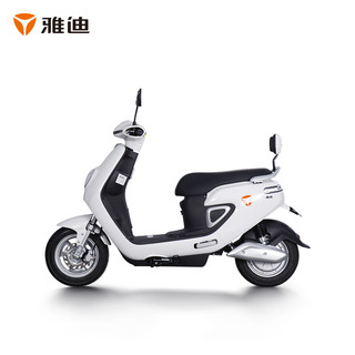 Yadea 雅迪 YD1200DT-10B 电动摩托车 (白色、10英寸)