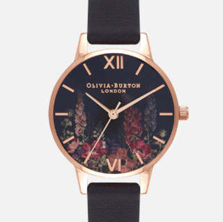 Olivia Burton Dark Bouquet  女款时尚腕表