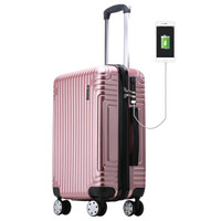 WISSGEAR 瑞士军刀 SA-10020 拉杆箱 20英寸 樱花粉