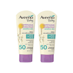 Aveeno 艾维诺 婴儿保湿防晒霜燕麦 SPF50 88g 2支装 *3件