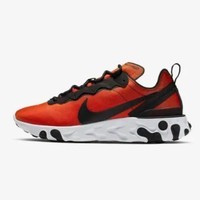 NIKE 耐克 React Element 55 PRM SU19 男子运动鞋 BQ9241-001 黑/旅行黄/白色/黑