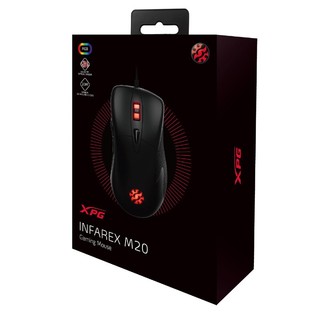 ADATA 威刚 XPG NFAREX M20 有线鼠标 5000DPI RGB 黑色