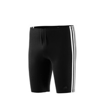 adidas 阿迪达斯 儿童泳裤男童青少年及膝速干透气舒适泳衣游泳裤 黑色（黑LOGO）164    DP7550 (黑、164、锦纶、分体)