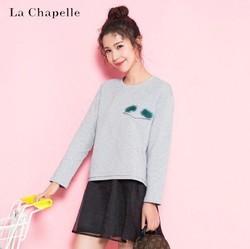 La Chapelle 拉夏贝尔 60004928 女士圆领长袖卫衣 *2件