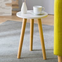 简易茶几北欧风创意边几现代简约客厅小茶桌小户型实木腿小圆桌子