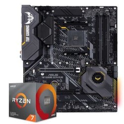 AMD R7 3700X CPU处理器 + ASUS 华硕 TUF GAMING X570-PLUS 主板 板U套转