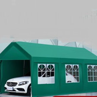 Sibada 户外停车棚遮阳棚家用汽车广告帐篷移动车库防晒遮雨 带顶棚无围布*备注颜色 宽3米*长3米 迷彩
