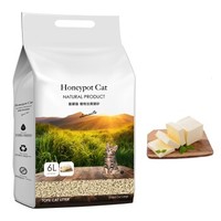 HONEYPOT CAT 蜜罐猫 阿奇猫 除臭猫砂 豆腐砂6袋36L  5种气味  整箱发货 原味 6袋装 36L
