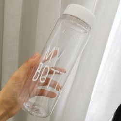 阿尔西 AERXI 塑料透明柠檬水杯 500ml*2个