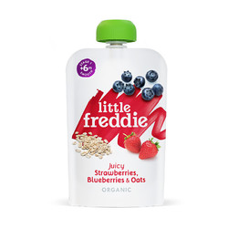 LittleFreddie小皮谷物蓝莓草莓香蕉泥 果泥100g *4件