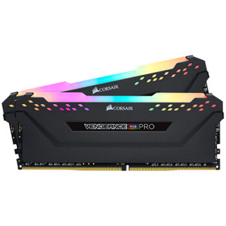 美商海盗船(USCORSAIR)DDR4 3000 32GB(16G×2)套装 台式机内存条 复仇者RGB PRO灯条 黑色 电竞玩家款