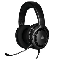 美商海盗船  HS35 Carbon 游戏耳机 电竞耳机 有线连接 耳麦 立体声 支持多平台 黑色