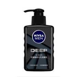 NIVEA 妮维雅 男士深黑DEEP控油细致毛孔洁面乳 150ml *3件