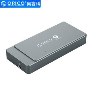 奥睿科(ORICO)雷电3移动硬盘盒NVME M.2固态SSD全铝外置盒Type-C GEN3 ThunderBolt3 40G雷电三  灰TFM2T3