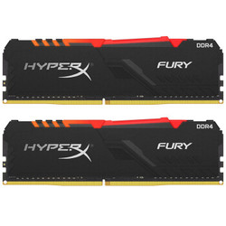 Kingston 金士顿 HyperX Fury RGB 骇客神条 DDR4 3200 台式机内存 16G(8G×2)