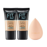 MAYBELLINE 美宝莲 定制水感粉底液 柔雾版18mlX2