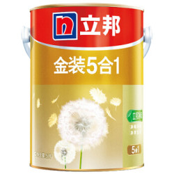 立邦 金装净味五合一 内墙乳胶漆面漆 5L