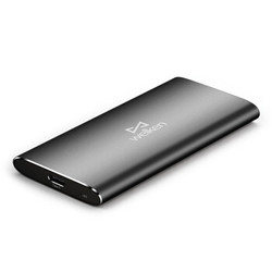威健（welken）256GB Type-C USB3.1移动硬盘 固态（PSSD) XT5系列 铂灰银 读速高达500MB/s 小巧便携