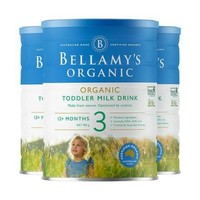 银联专享：Bellamy's 贝拉米 有机婴幼儿配方奶粉 3段 900g*3