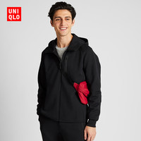 9日0点：UNIQLO 优衣库 弹力运动拉链连帽开衫 418702