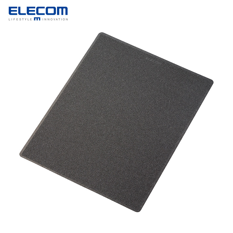 ELECOM 宜丽客 MP-ABG 防滑鼠标垫男大尺寸舒适笔记本鼠标垫 黑色 180x230mm