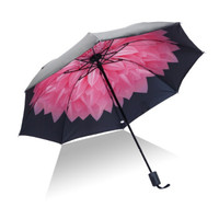 移动专享：YUBAO 雨宝   三折防晒伞折叠雨伞 西瓜红