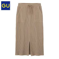 GU 极优 318319 女士开衩半身裙