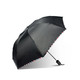 昵迪伞  雨伞三折加固折叠高密拒水易甩干八骨素色纯色商务伞 黑色