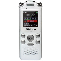 新科（Shinco）V-59 16G 录音笔 专业录音笔远距离降噪智能声控录音密码保护录音编辑