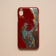 山中漆器 高盛描金 海浪富士山图案 iPhone  XR手机壳（红色版）