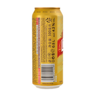 Litovel 力特威 经典啤酒 (500ml、4.2%vol、听装、9.9°P)