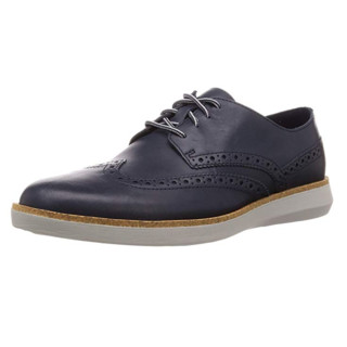 Clarks Fairford Walk 男士休闲皮鞋 Blau EU 43