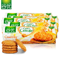 谷优西班牙进口高纤维燕麦饼干（玉米口味）5包组合 全麦粗粮零食