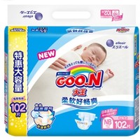 GOO.N 大王 维E系列 环贴式纸尿裤 NB102片