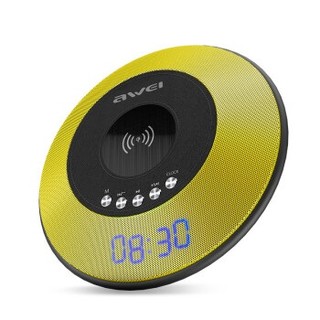 AWEI 用维 Y290 无线蓝牙音箱迷你音响低音炮手机大音量无线充电宝 黄色