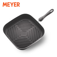 Meyer美亚 牛排锅无油烟不粘方形煎盘牛排煎锅大号烤盘