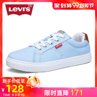 Levi's李维斯帆布鞋女秋季新款韩版潮流低帮休闲学生透气潮布鞋